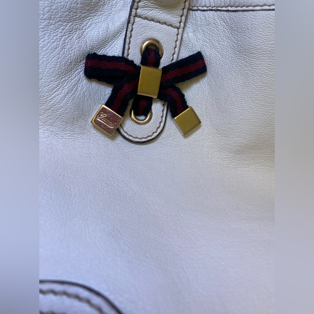 Gucci White Guccissima Princy Tote Bag - Picture 6 of 15